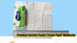 Serviette de poche papier de soie 100% pâte de bois vierge Mini mouchoir
