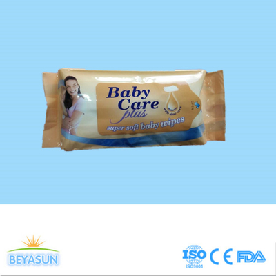 Taille humide jetable des chiffons 20x15CM d'ingrédient naturel de 100% pour le bébé