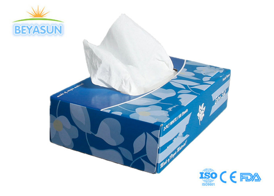 2 couches 3 couches Tissu de papier facial Rectangle promotionnel doux Cube Box Tissu facial