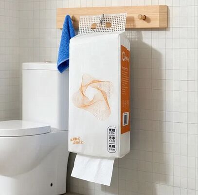Porte-rouleau de papier toilette suspendu monté en bas, papier absorbant à grande capacité