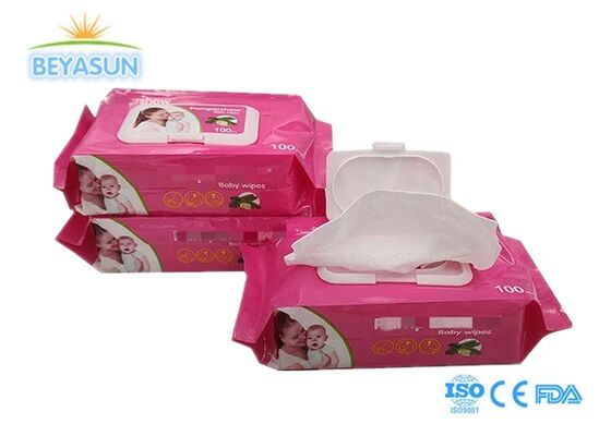 Lingette jetable pour bébé, chiffon de nettoyage, lingette désinfectante antibactérienne, tissu humide, serviette humide en coton, lingette humide pour bébé OEM