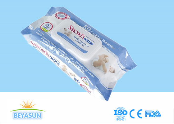 L'eau pure de nettoyage humide des chiffons 99,9 de bébé jetable pour le marché du Chili