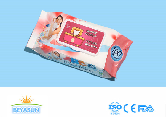 Le bébé humide jetable doux de chiffon de l'eau pure a flairé 100PCS